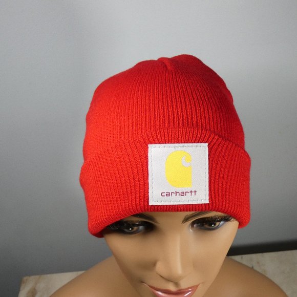 Carhartt Knit Cap Beanie Red - Picture 5 of 5